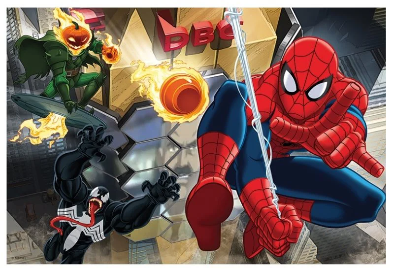 Puzzle Trefl Disney Marvel Spiderman Escape, 100 piese foto