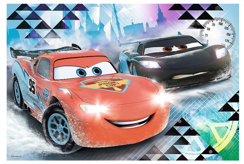 Puzzle Trefl Disney Cars 2 Ice Adventure, 100 piese foto