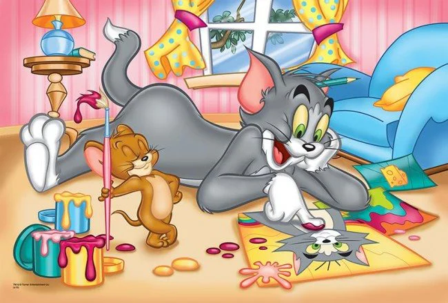 Puzzle Trefl Warner Tom&amp;Jerry Artists, 60 piese foto