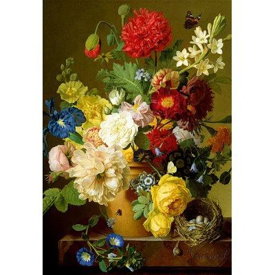 Puzzle Trefl Still life with flowers, 1500 piese foto