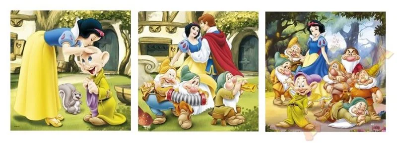 Puzzle Trefl Disney Snow White, 3 in 1 (20+36+50 piese) foto