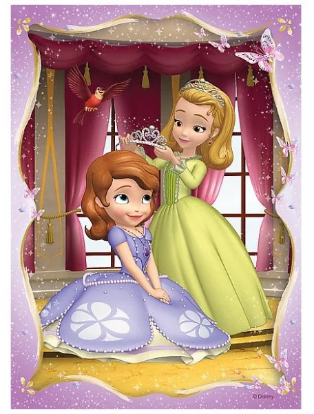 Puzzle Trefl Disney Sofia the First "Sofia's happy day", 4 in 1 (35+48+54+70 piese) foto
