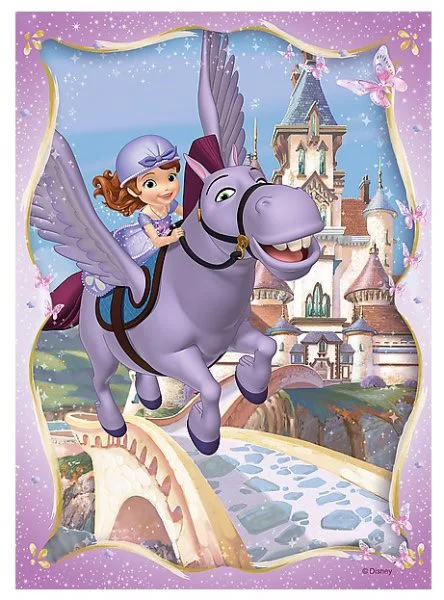 Puzzle Trefl Disney Sofia the First "Sofia's happy day", 4 in 1 (35+48+54+70 piese) foto