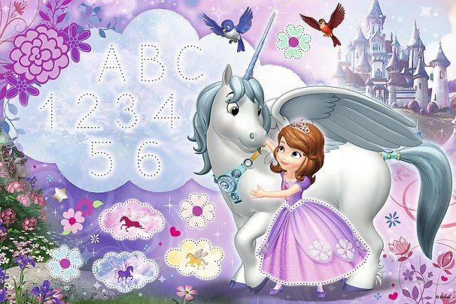 Пазл Marker Trefl Disney Sofia the First "Sofie and the unicorn", 54 эл. foto
