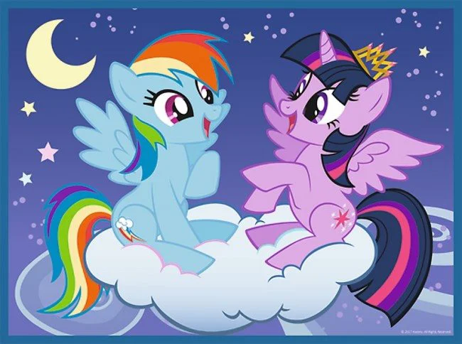 Puzzle+memos Trefl Hasbro My little Pony "Friendship is magic", 2 in 1 (30+48 piese) foto