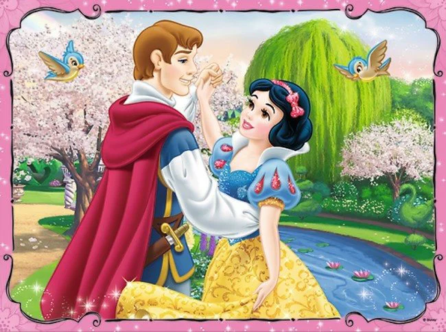 Пазл+memos Trefl Disney Princess "Snow White in love" 2 в 1 (30+48 эл.) foto