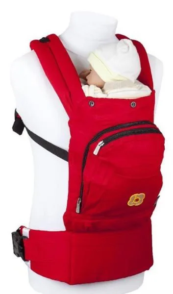 Marsupiu anatomic BabyGo Kangoo Active Air Red