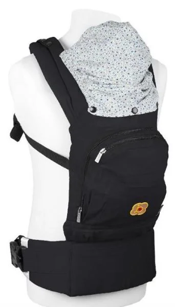 Marsupiu anatomic BabyGo Kangoo Active Air Black foto