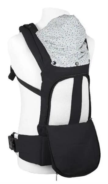Marsupiu anatomic BabyGo Kangoo Active Air Black foto