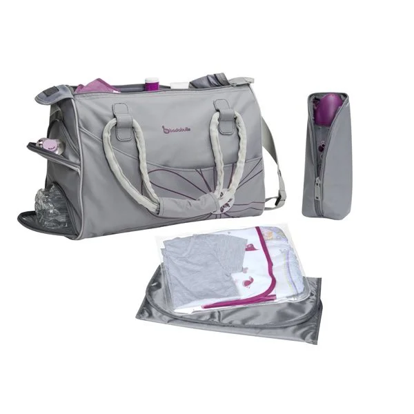 Geanta pentru parinti Badabulle Bowling Bag Grey foto