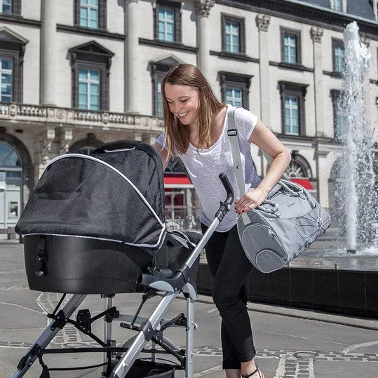 Geanta pentru parinti Badabulle Bowling Bag Grey foto