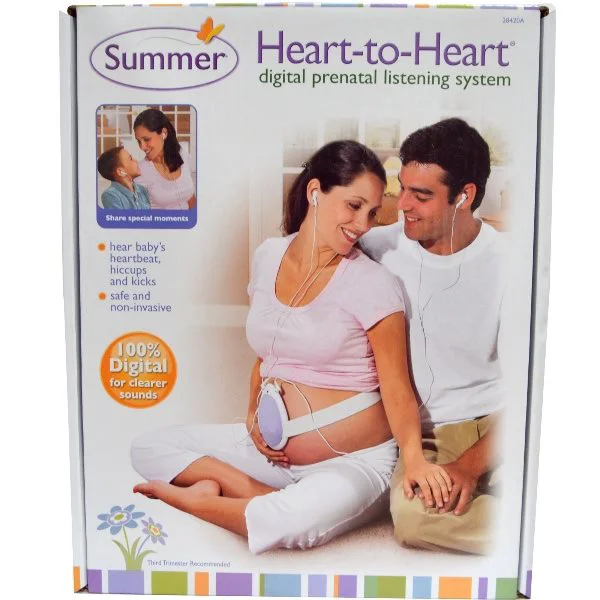 Sistem pentru ascultarea sunetelor din burtica Summer Infant &quot;Heart to Heart&quot;