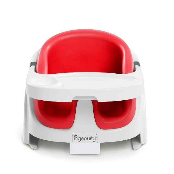Scaun de masa 2 in 1 Bright Starts Ingenuity Poppy Red