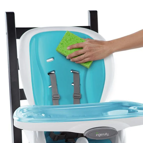 Scaun de masa 3 in 1 Bright Starts Ingenuity Trio SmartClean Aqua