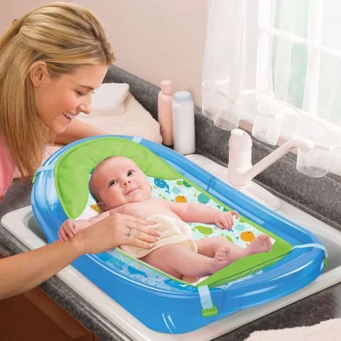 Set cadita si suport de baita Summer Infant Sparkle And Splash foto