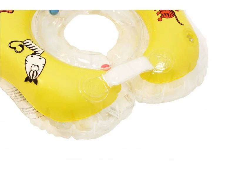 Colac pentru inot pe gat Roxy Kids Flipper pentru bebelusi, 3-18 kg