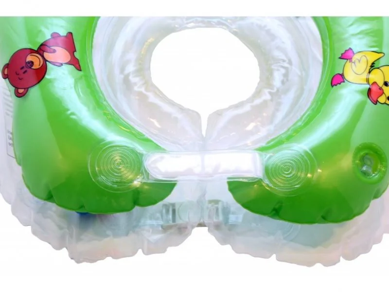 Colac pentru inot pe gat Roxy Kids Flipper pentru bebelusi, 3-18 kg