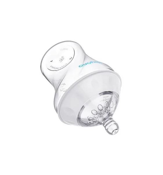 Biberon anticolic din plastic BabyOno Natural Nursing, 180 ml foto