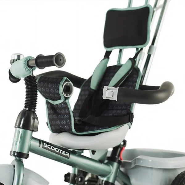 Tricicleta multifunctionala DHS Scooter Plus verde foto