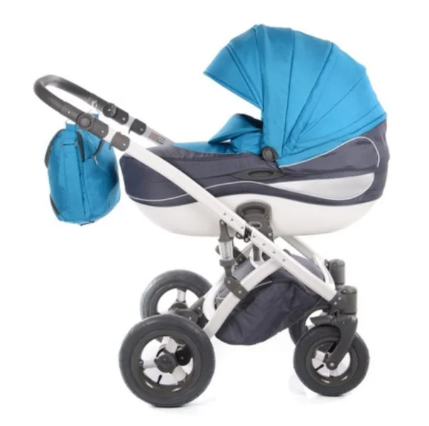 Carucior 2 in 1 Tako Omega White Blue foto