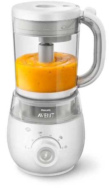 Aparat de gatit 4 in 1 cu aburi si blender Philips AVENT pentru prepararea mancarii bebelusilor foto