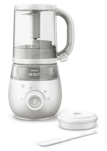 Aparat de gatit 4 in 1 cu aburi si blender Philips AVENT pentru prepararea mancarii bebelusilor foto