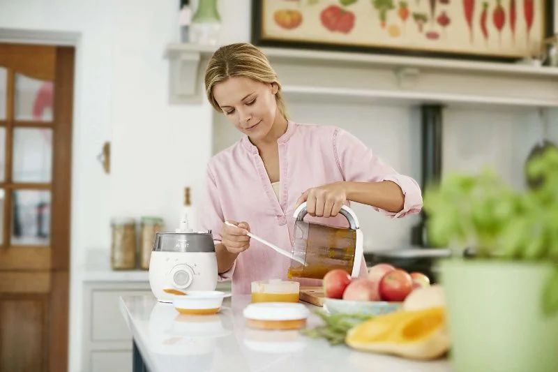 Aparat de gatit 4 in 1 cu aburi si blender Philips AVENT pentru prepararea mancarii bebelusilor foto
