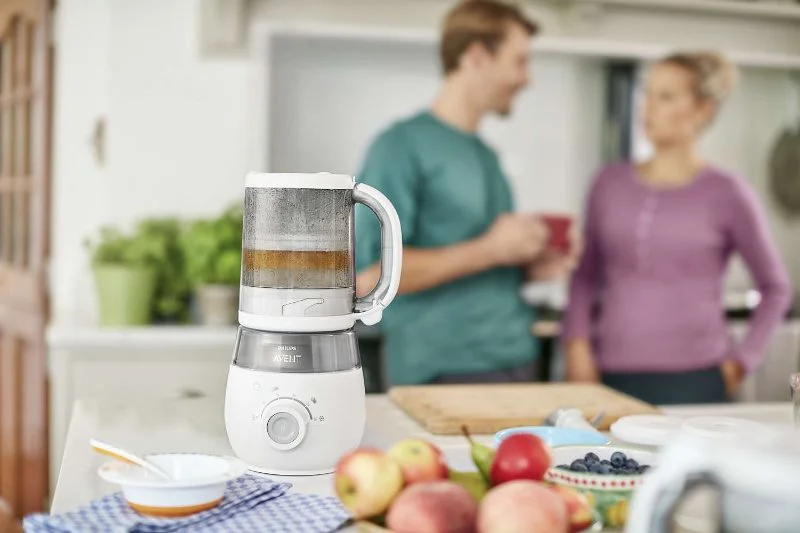 Aparat de gatit 4 in 1 cu aburi si blender Philips AVENT pentru prepararea mancarii bebelusilor foto