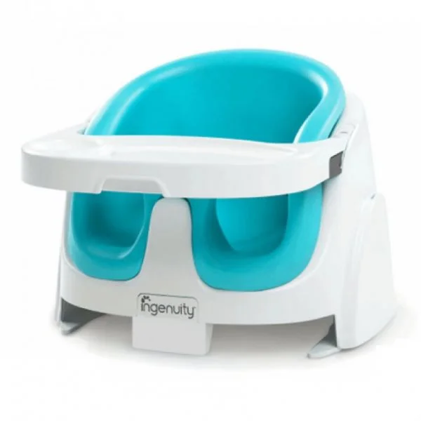 Scaun de masa 2 in 1 Bright Starts Ingenuity Peacock blue