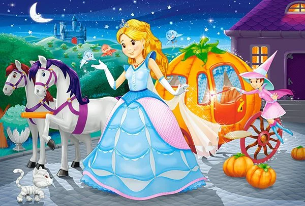 Puzzle Castorland Beautiful Fairy Tales, 4 in 1 (8+12+15+20 piese) foto