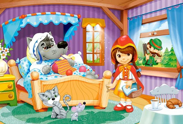 Puzzle Castorland Beautiful Fairy Tales, 4 in 1 (8+12+15+20 piese) foto