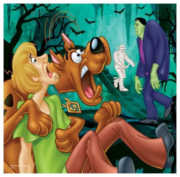 Puzzle Trefl Scooby-Doo "Look out! Ghosts!", 3 in 1 (20+36+50 piese) foto