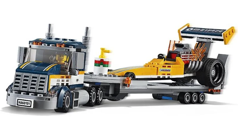 LEGO City - Dragster Transporter foto