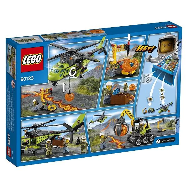LEGO City - Грузовой вертолёт исследователей вулканов foto