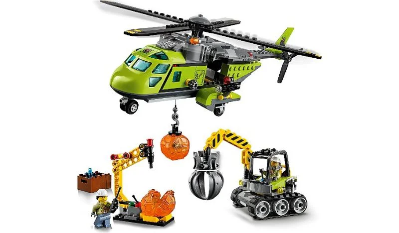 LEGO City - Грузовой вертолёт исследователей вулканов foto