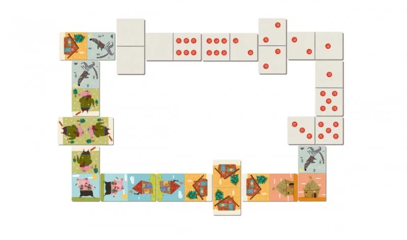 Игра Домино Maxi Londji Three Little Pigs