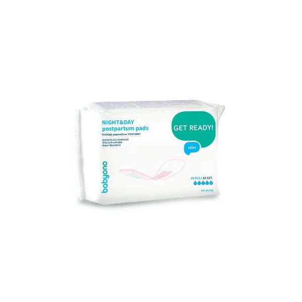 Absorbante postnatale BabyOno Night&amp;Day, 10 buc.