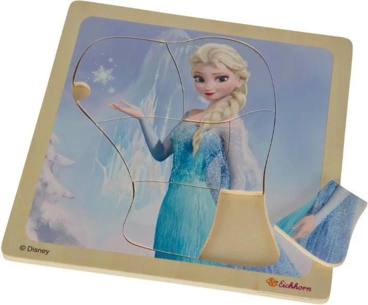 Puzzle din lemn Eichhorn "Frozen" 20x20 cm, 8 piese foto