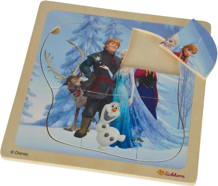 Puzzle din lemn Eichhorn "Frozen" 20x20 cm, 8 piese foto