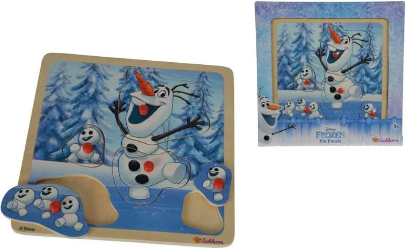 Puzzle din lemn Eichhorn "Olaf" 20x20 cm, 6 piese foto