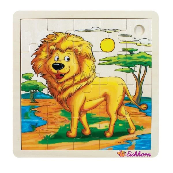 Puzzle din lemn Eichhorn 20x20 cm, 21 piese foto