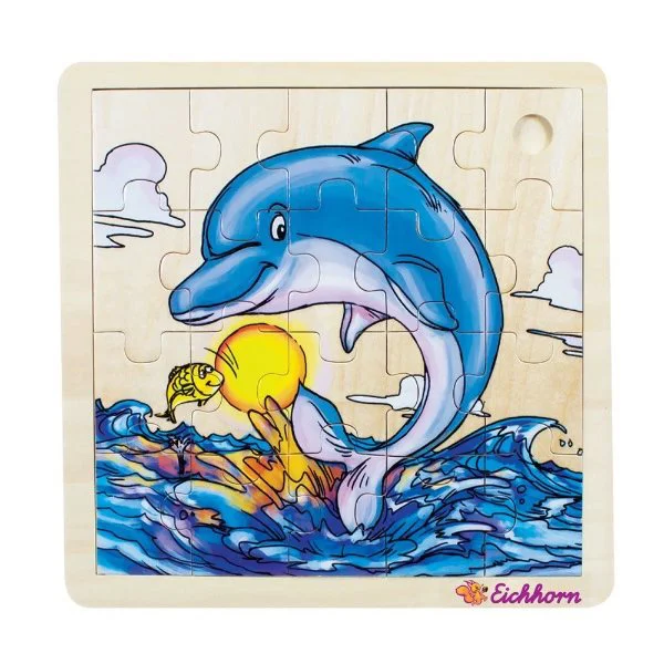 Puzzle din lemn Eichhorn 20x20 cm, 21 piese foto