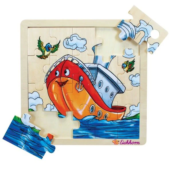 Puzzle din lemn Eichhorn 20x20 cm, 21 piese foto