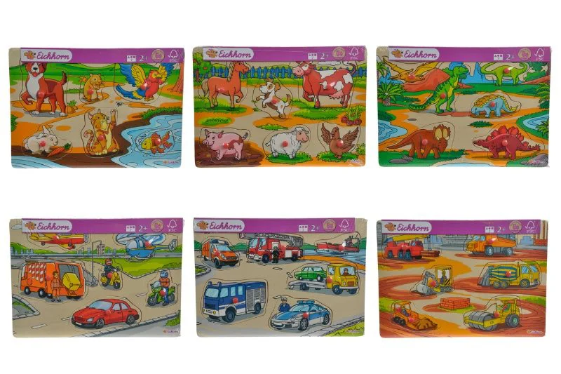 Puzzle din lemn Eichhorn 30x20 cm, 7 piese foto