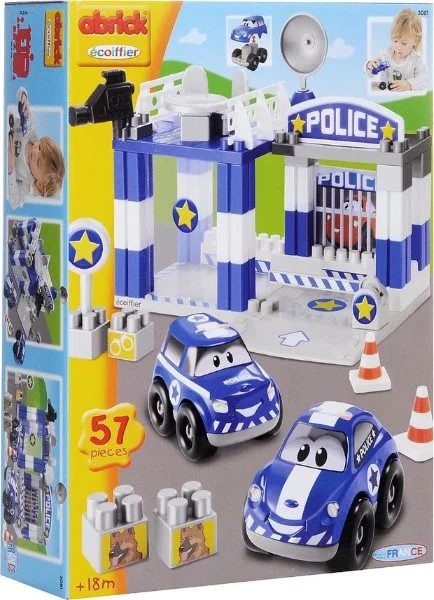 Конструктор Ecoiffier Abrick &quot;Police&quot;, 57 эл.