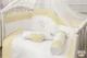 Set de lenjerie pentru patut Specialbaby Rory Galben, 6 piese