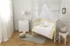 Set de lenjerie pentru patut Specialbaby Rory Galben, 6 piese