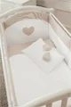 Set de lenjerie pentru patut Specialbaby Rory Beige, 6 piese
