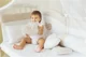 Set de lenjerie pentru patut Specialbaby Rory Beige, 6 piese