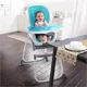 Scaun de masa 3 in 1 Bright Starts Ingenuity Trio SmartClean Aqua